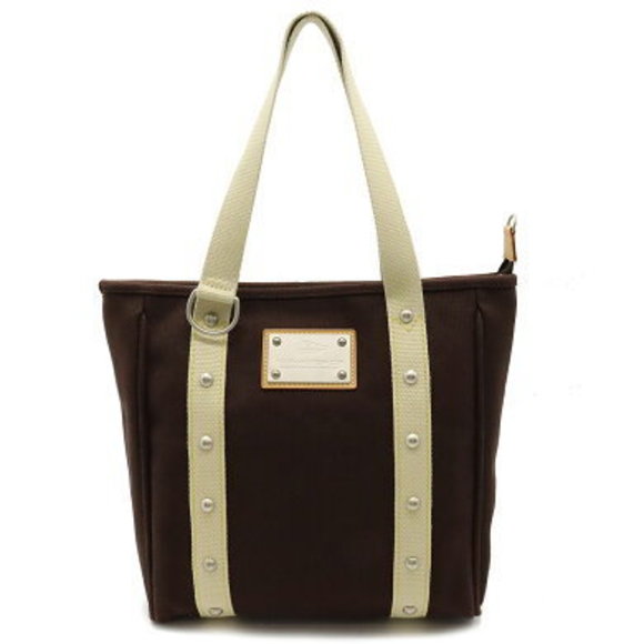 Louis Vuitton Antigua Cabas MM Shoulder Bag Cup Brown - Picture 1 of 9